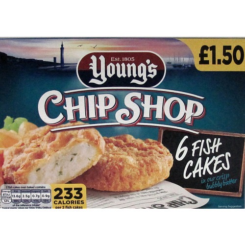 YOUNG 300G 6 CHIP SHOP FISH CAKES Ikoagora
