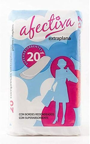Afectiva sanitary pads flat 20pcs