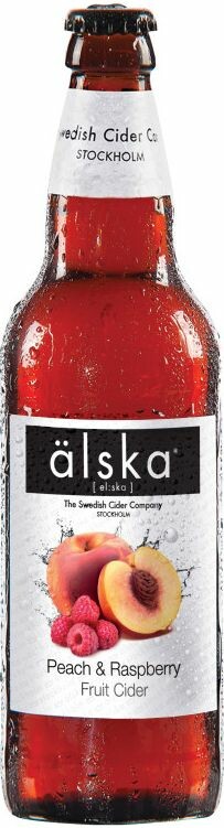 Alska Peach & Raspberry fruit cider 330ml