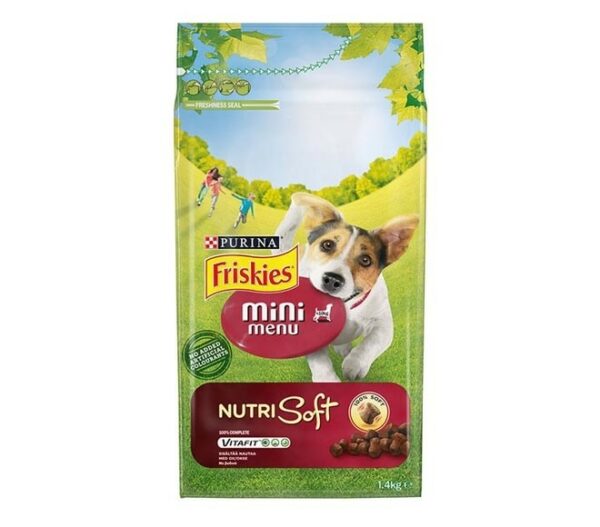 FRISKIES DOG NUTRISOFT MINI BEEF 1.4KG