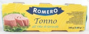 ROMERO TUNA IN SUNFLOWER OIL 3X80G