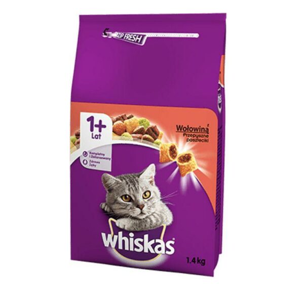 WHISKAS BEEF 1.4KG