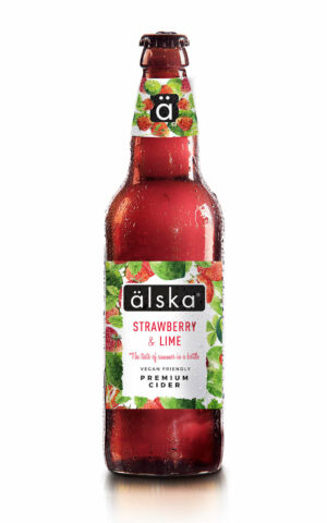 alska strawberry & lime cider 330ml