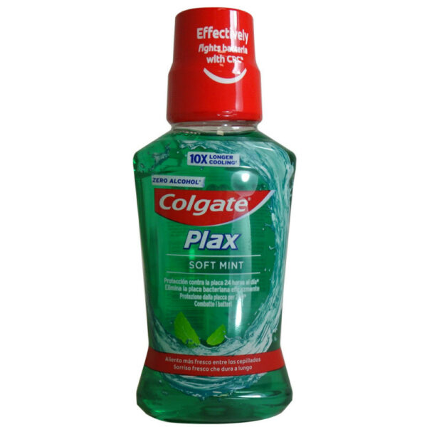 colgate plax mounthwash 250ml soft mint